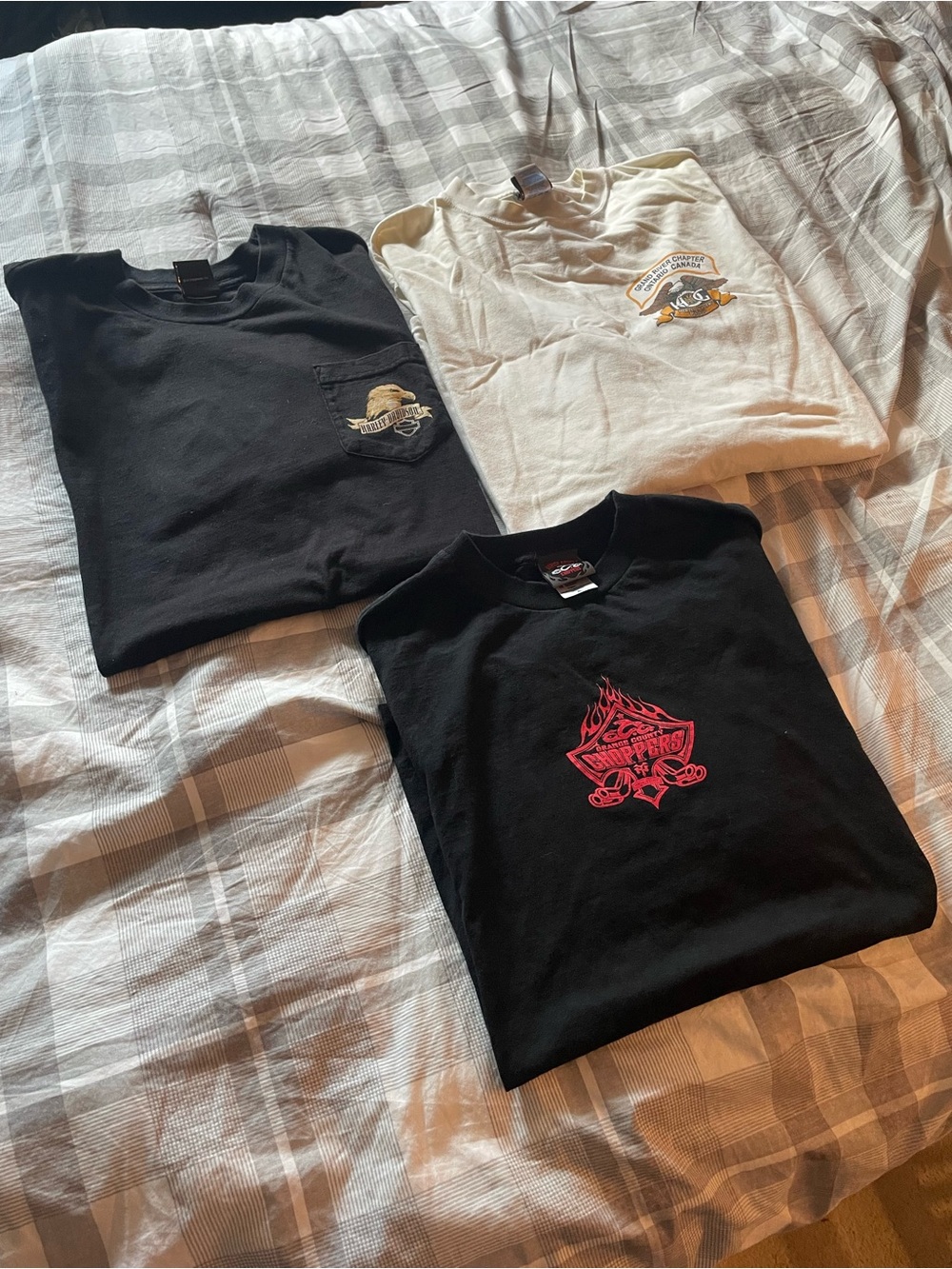 Harley Davidson/orange county chopper shirts